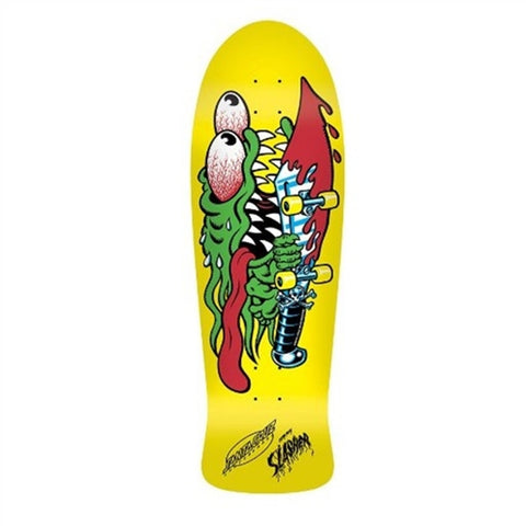 Santa Cruz Slasher Skateboard Deck Limited Yellow