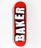 BAKER WHITE BRAND LOGO CARD 8.5" SKATEBOARD DECK