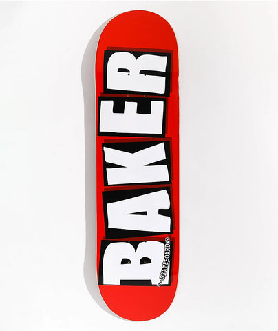BAKER WHITE BRAND LOGO CARD 8.5" SKATEBOARD DECK