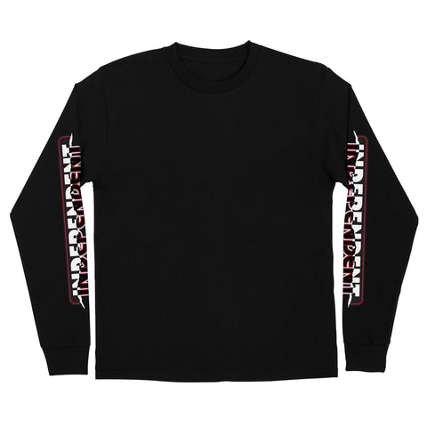 INDEPENDENT BARHOUSE MENS LONG SLEEVE HEAVYWEIGHT T-SHIRT BLACK