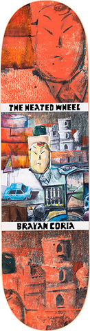 THE HEATED WHEEL BRAYAN CORIA PRO 8.38"SKATEBOARD DECK