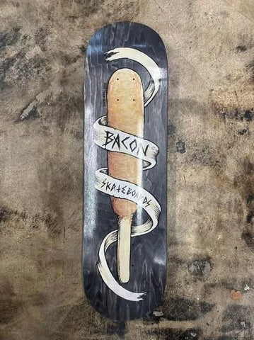 BACON DEEP FRIED DEATH 8.5" x 32.2" SKATEBOARD DECK