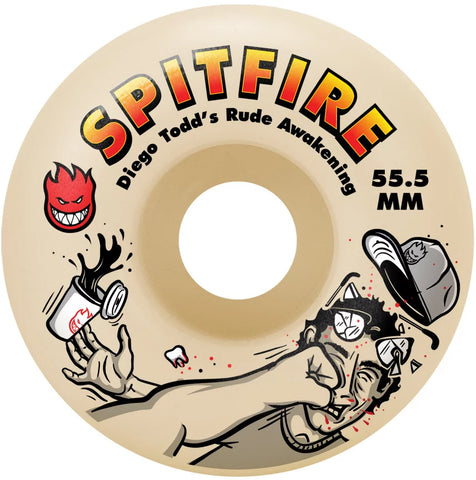 SPITFIRE FORMULA FOUR DIEGO TODD CLASSIC 55.5mm x 99a SKATEBOARD WHEEL
