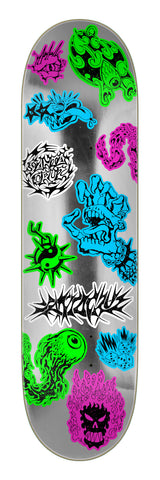 SANTA CRUZ SCRIBBLE FLASH FEELBASE 8.0" x 30.5" SKATEBOARD DECK
