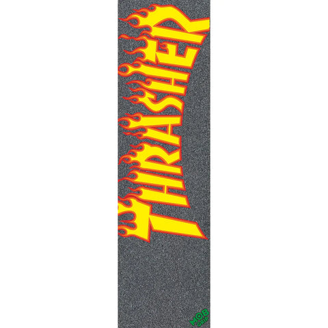 Thrasher Yellow and Orange Flame 9.0" x 33.5" Grip Tape