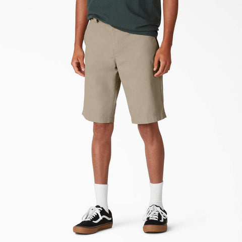 DICKIES SKATEBOARDING FLEX SLIM FIT GRAY SHORTS 11"