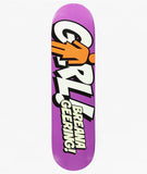 Girl Geering Blammo Purple Dipped 8.0" Skateboard Deck