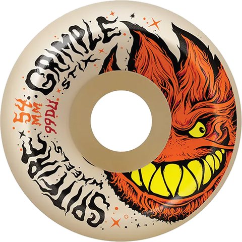 SPITFIRE F4 99A LOCK-IN FULL 54MM GRIMPLEHEAD NAT WHEELS SET