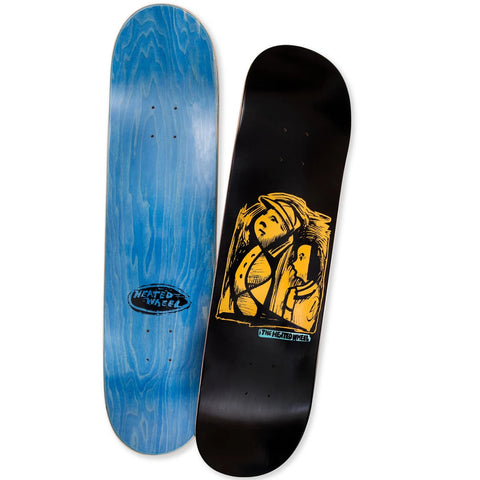 Heated Wheel Frontier 8.0" Black/Orange Skateboard Deck