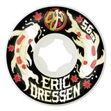 OJ "Dressen Koi" Skateboard Wheels (White--Elite Hardline 56mm | 99a)