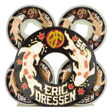 OJ "Dressen Koi" Skateboard Wheels (White--Elite Hardline 56mm | 99a)