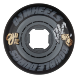 OJ "Double Duro" Skateboard Wheels (Black--Mini Combos 54mm | 101a/95a)