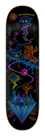 CREATURE "Worthington Xploration VX" Blacklight Skateboard Deck (8.6")