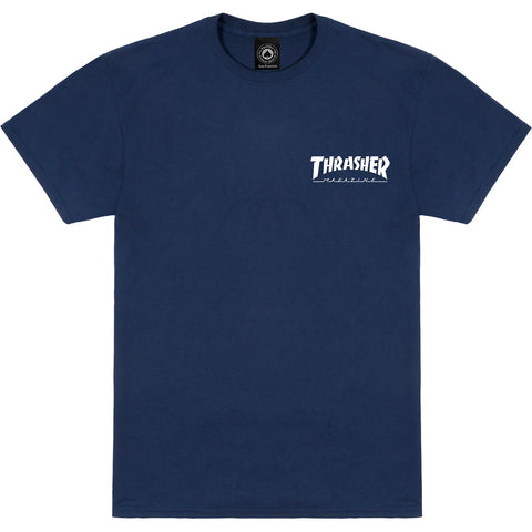 Thrasher Magazine Little Thrasher Navy Short Sleeve T-Shirt