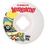 OJ Erick Winkowski Mushroom Elite White Mini Combo 56mm/99a Skateboard Wheels