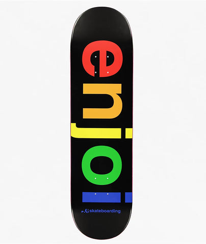 Enjoi Spectrum 8.25" R7 Black Skateboard Deck