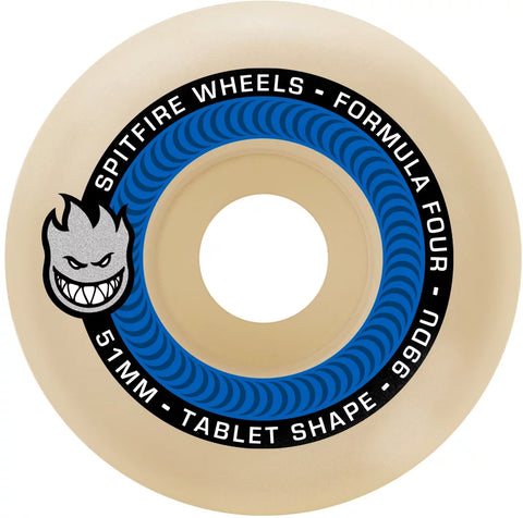 SPITFIRE FORMULA FOUR TABLET 52/99 SKATEBOARD WHEELS