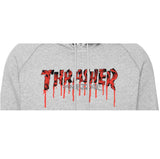 THRASHER BLOOD DRIP GRAY HOODIE