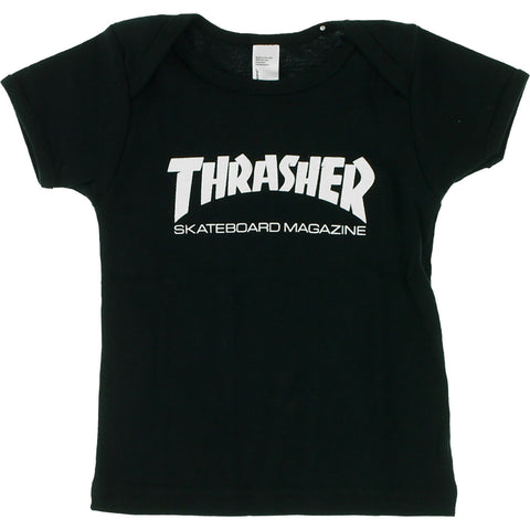 Thrasher Magazine Mag Logo Black / White Infant Short Sleeve T-Shirt 12-18 Months