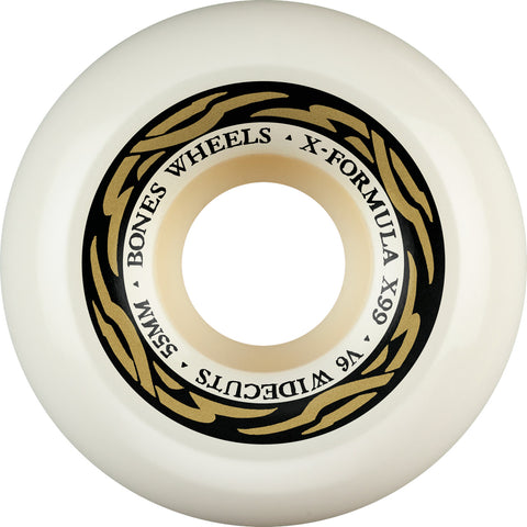 BONES X-FORMULA XF V6 WIDECUTS 55mm/99a SKATEBOARD WHEELS
